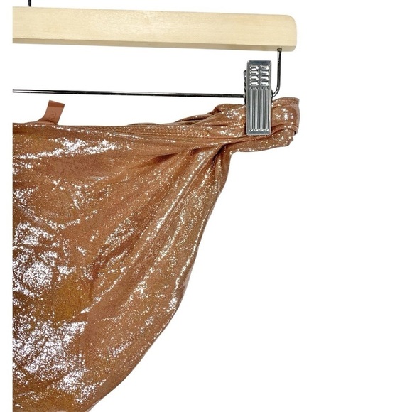 SKIMS LIQUID SHINE SWIM TWISTED MID COVERAGE BIKINI BOTTOM SIZE SMALL - Picture 8 of 11